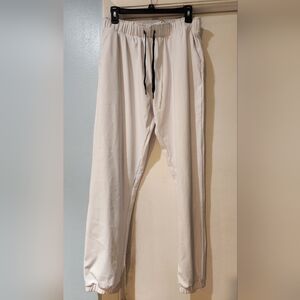 Women's White Lightweight Jogger, Size L